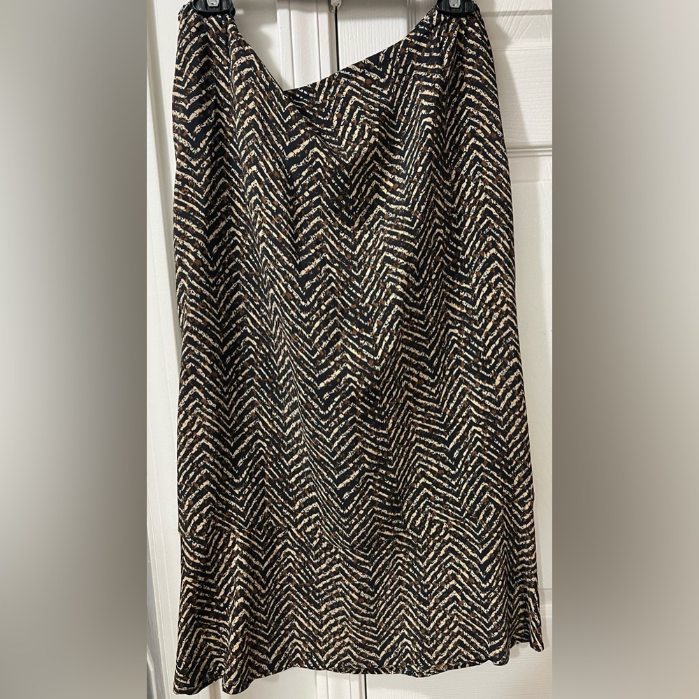 LAURA ASHLEY WOMEN SKIRT SIZE 14 100% RAYON